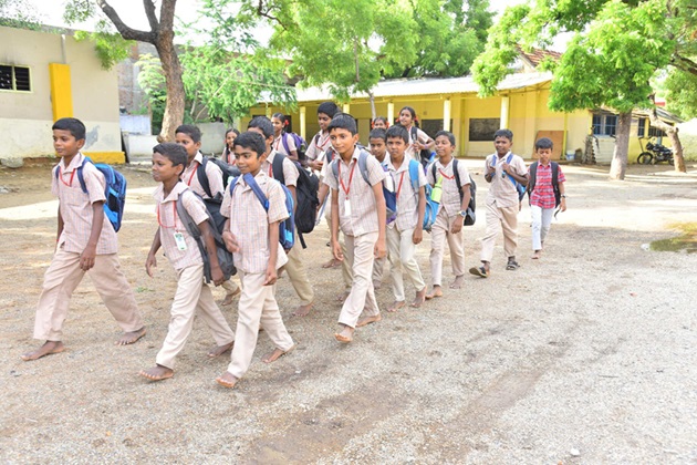 Classroom with students